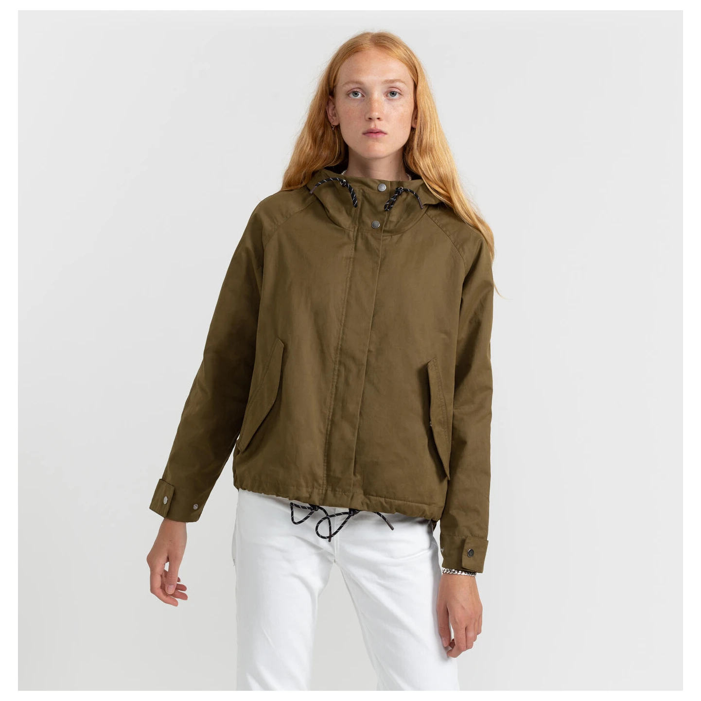 Women's A-Shaped Short Parka - Casual Jacket 2 Women's A-Shaped Short Parka - Casual Jacket - Image 2